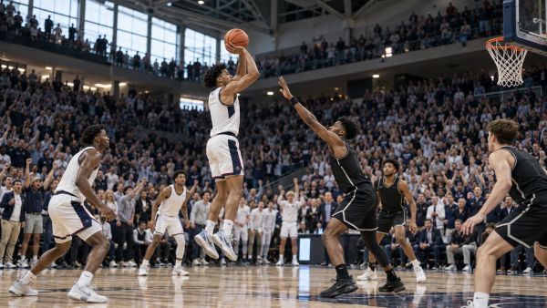 Experience UConn’s thrilling comeback with a last-second buzzer beater